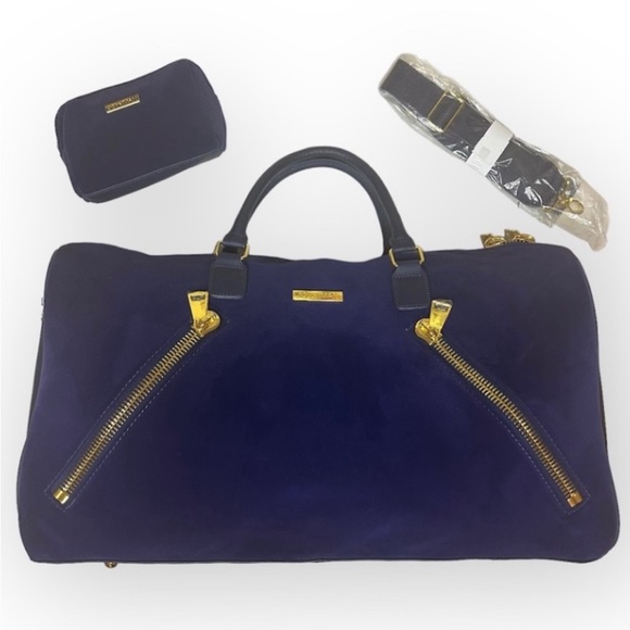 Joy & Iman Royal Blue Traveling Bag Set (2 Piece Set) - Picture 1 of 11